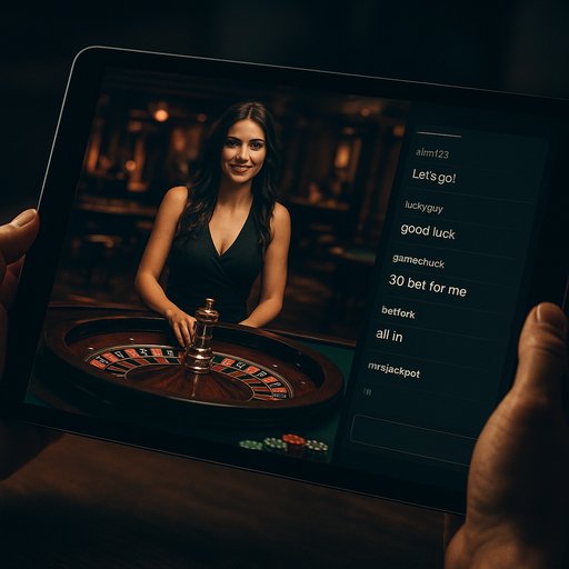 CK33 multiplayer chat interface on tablet